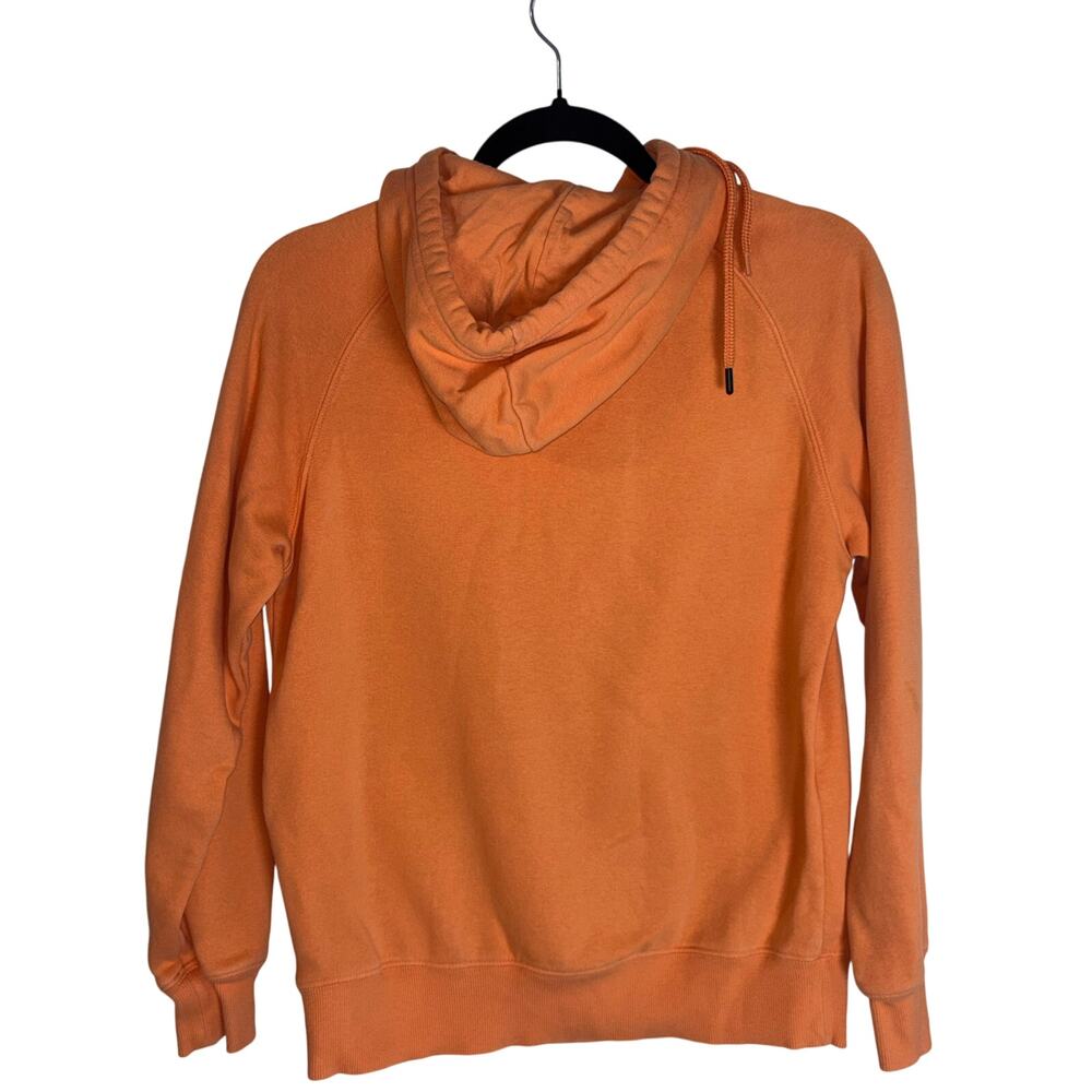 The North Face Hoodie Men's Small Orange logo Pullover Sweatshirt - Picture 4 of 5